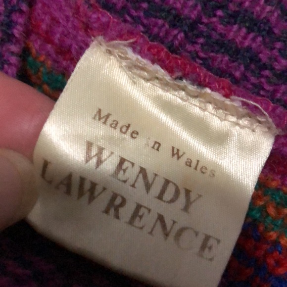 Vintage Wendy Lawrence Wool Sweater-Vibrant Pattern-Like New Condition - Picture 14 of 17